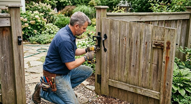 Wood Fence Repair Service